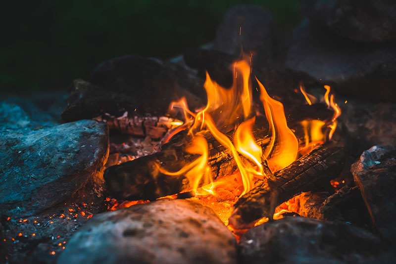 using fire