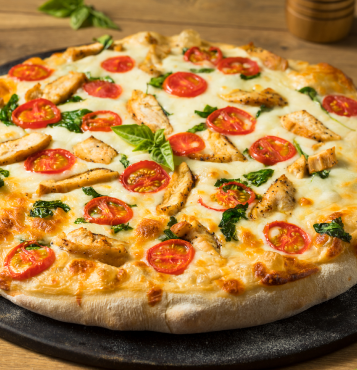 Chicken Alfredo Pizza