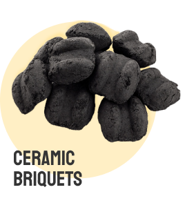 Ceramic briquets