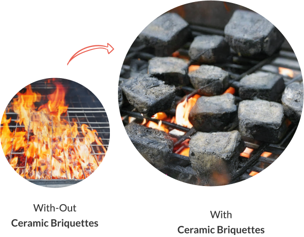 with & without ceramic briquettes-new