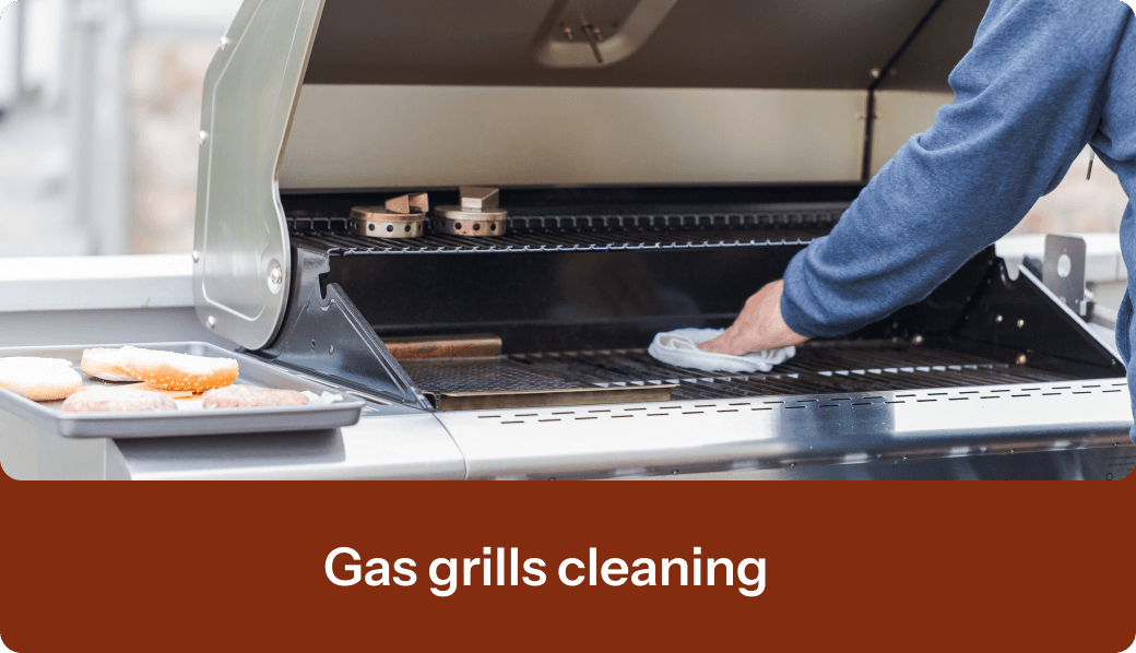Gas grills cleaning