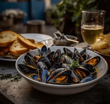 Belgian ales mussels