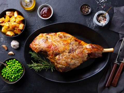 Reverse-Seared Leg of Lamb