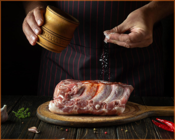 Season meat generously