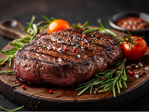 REverse seared ribeye steak