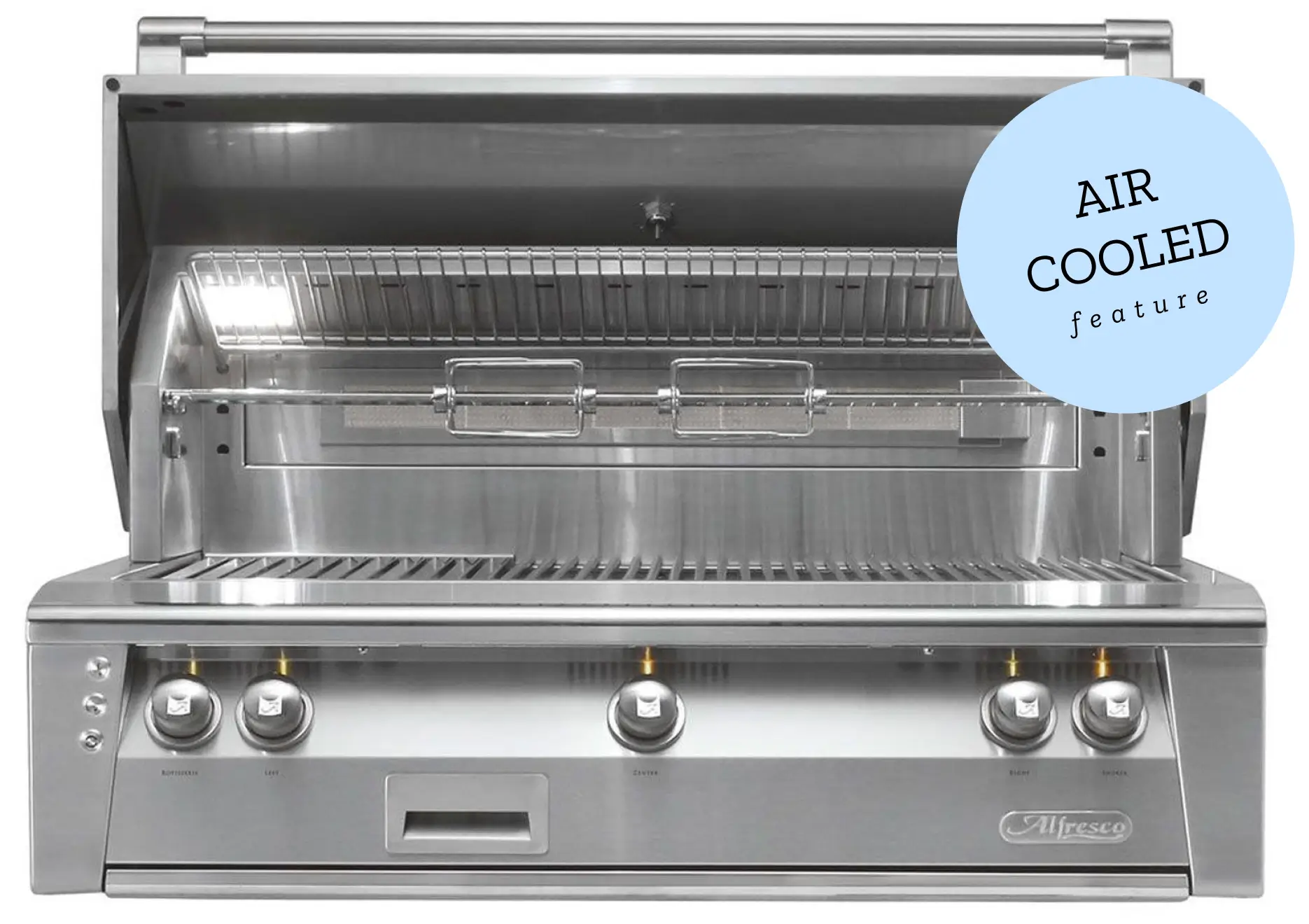 Alfresco 42-Inch Luxury Built-In Gas Grill With Rotisserie