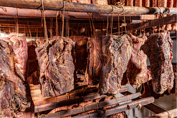 closeup-freshly-smoked-ham-natural-product-from-organic-farm 2