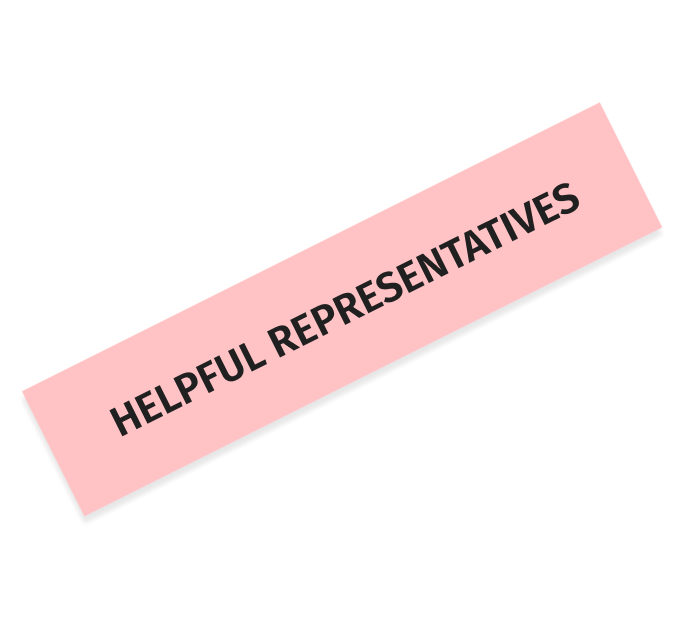 helpful representatives-text