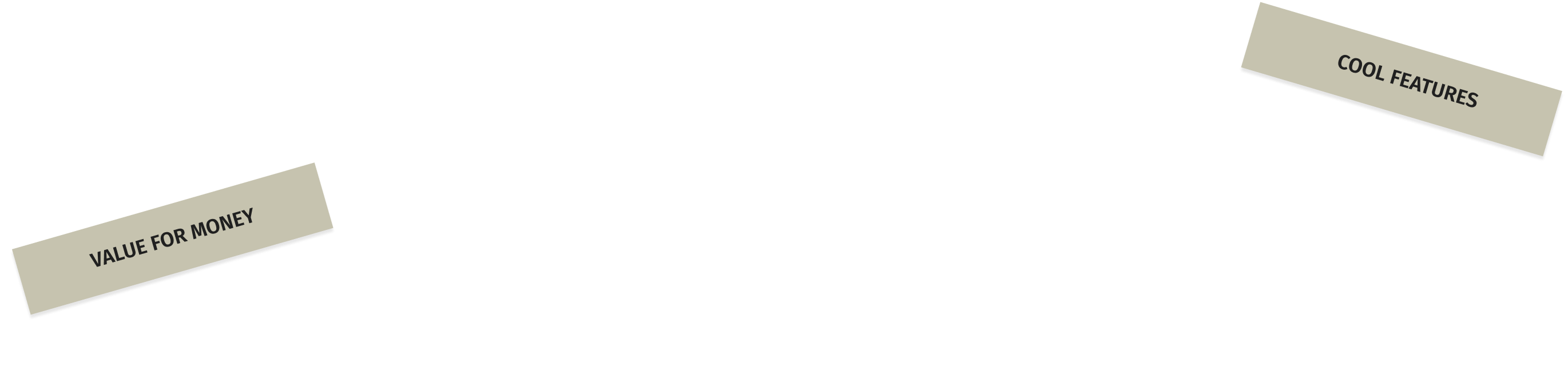 value-money-and-cool-features-text