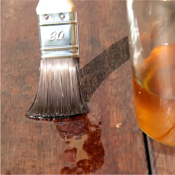 Oiling on wood