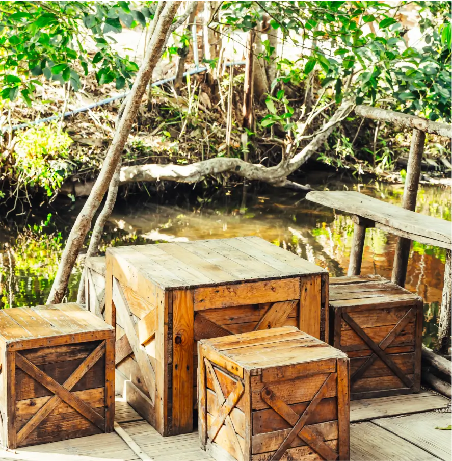 wood boxes
