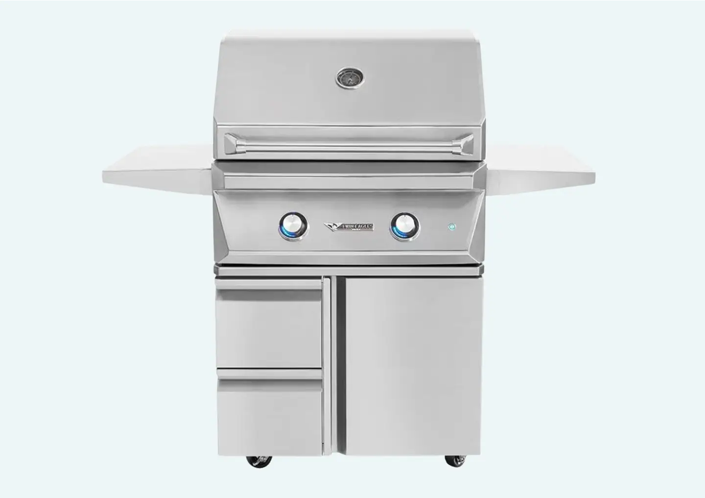 Twin Eagles 30-Inch 2-Burner Gas Grill On Deluxe Cart