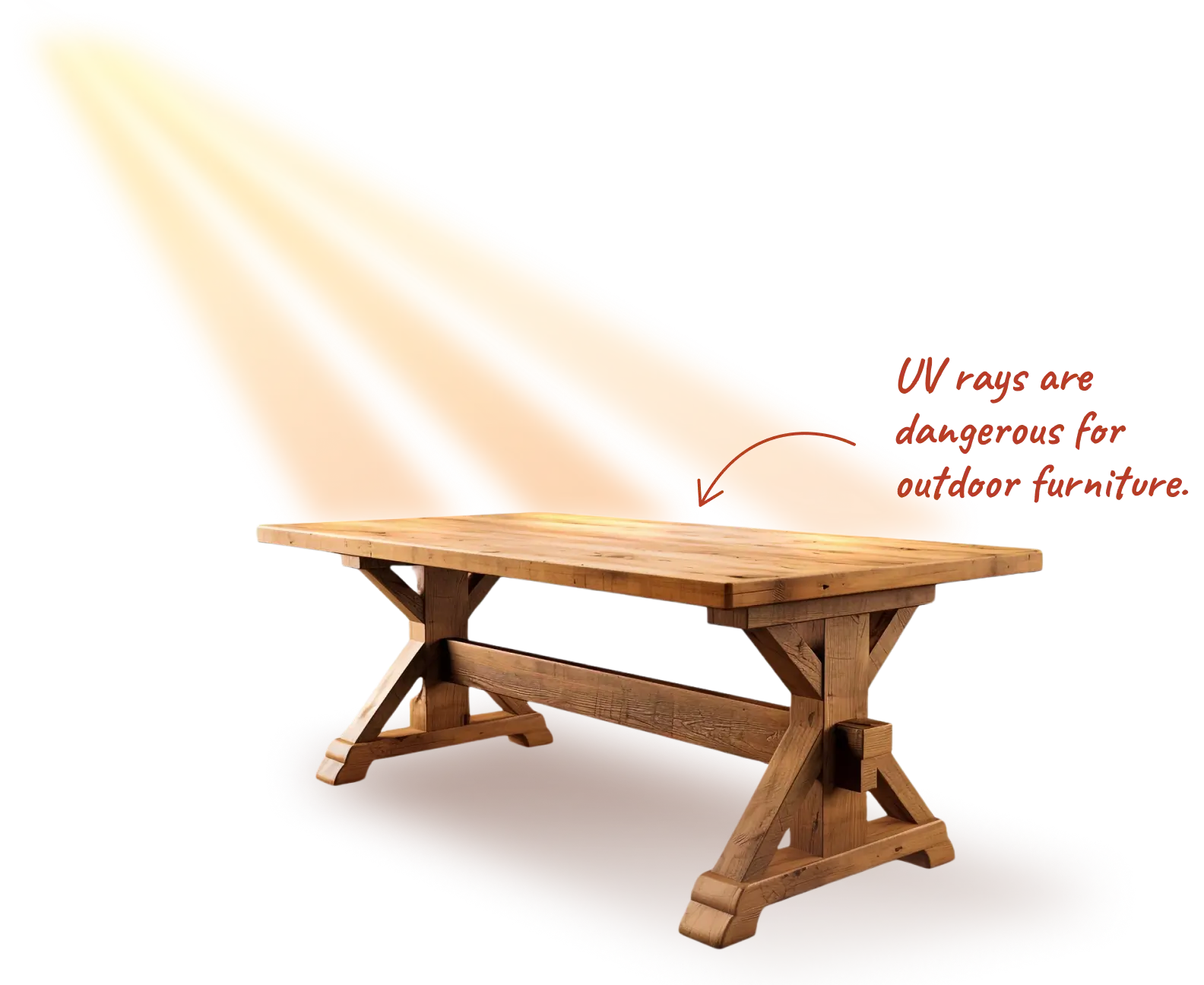 UV rays are dangerous for outdoor furniture