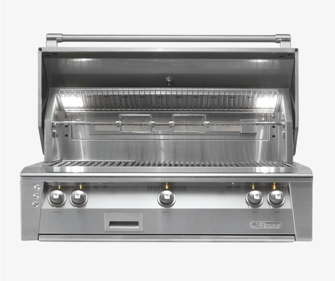 Alfresco 42-Inch Luxury Built-In Gas Grill With Sear Zone & Rotisserie