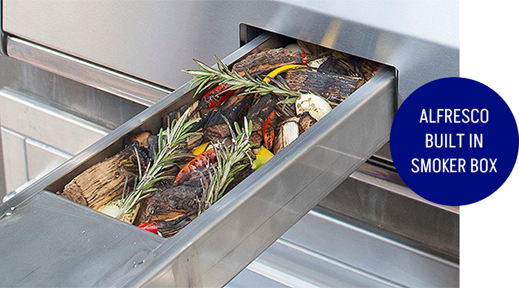 Alfresco’s Built-In Smoker Box