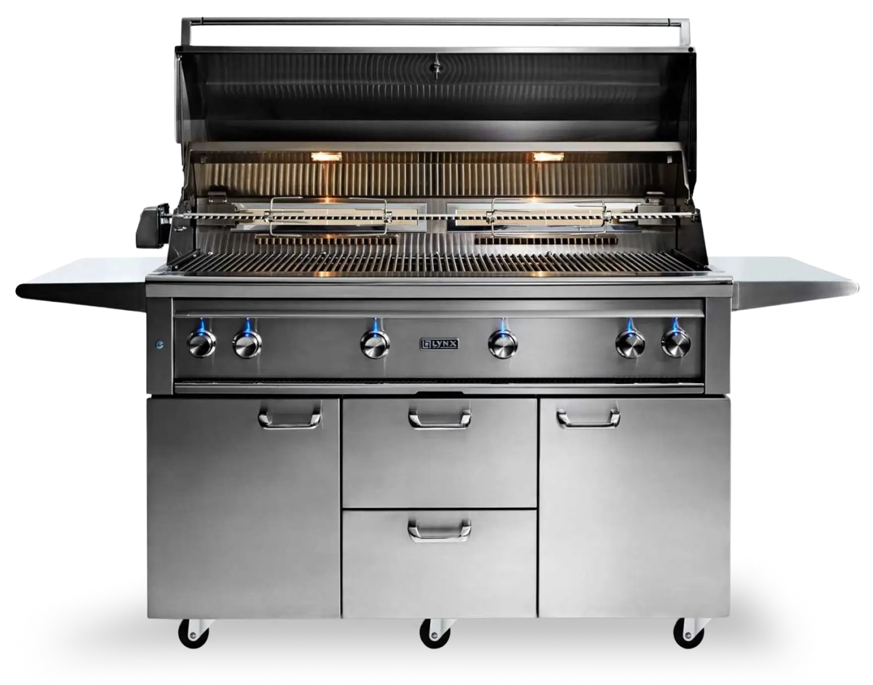Lynx Professional 54-Inch Propane Gas Grill With One Infrared Trident Burner And Rotisserie