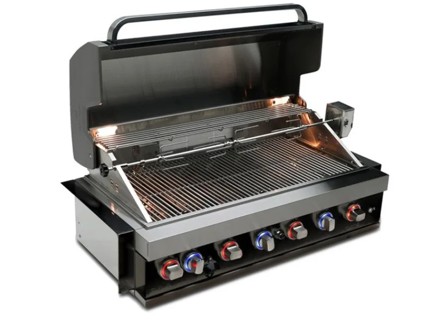 Mont Alpi 44-Inch 6-Burner Black Stainless Steel Built-In Gas Grill - img
