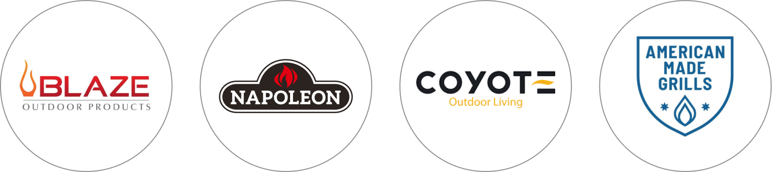 Premium outdoor grills - logos