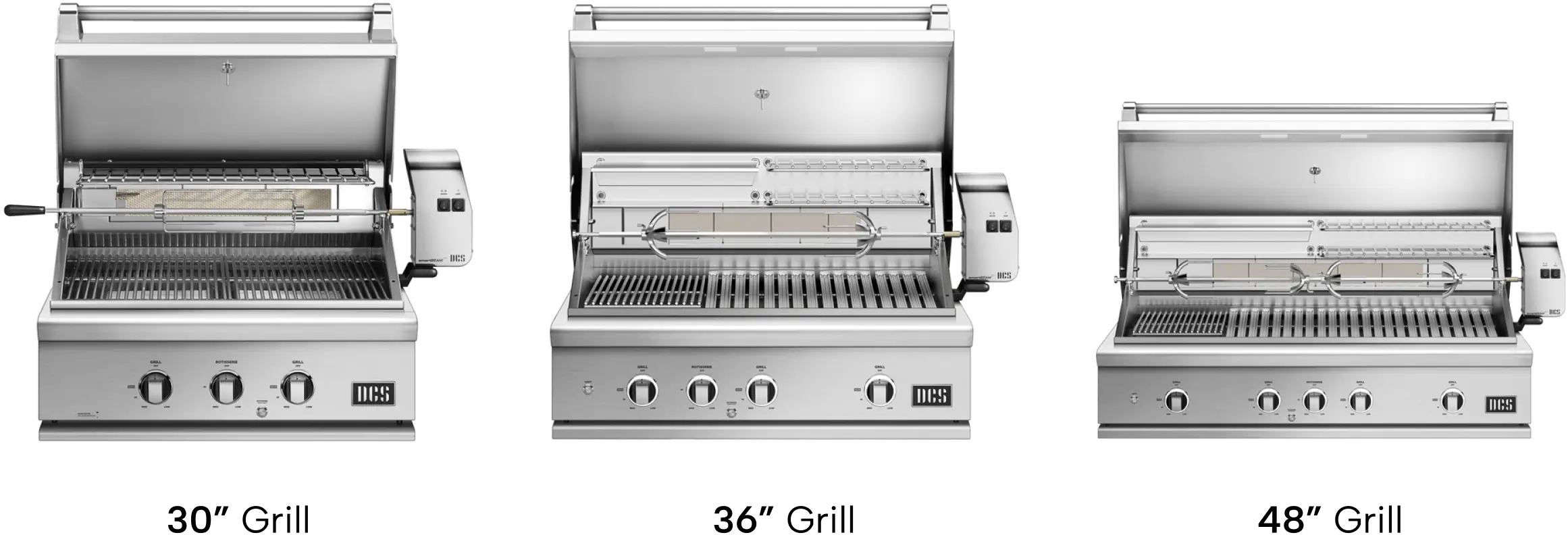 DCS Grill Sizes - 30-36-48