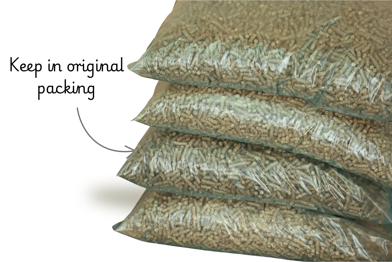 Keep Pellets in original packing