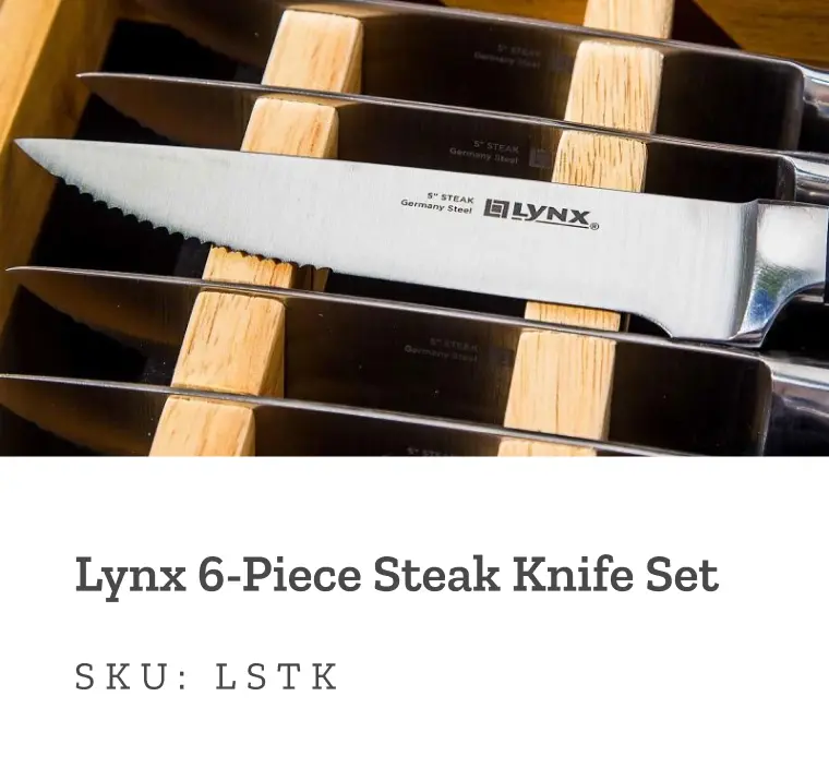 Lynx 6-Piece Steak Knife Set