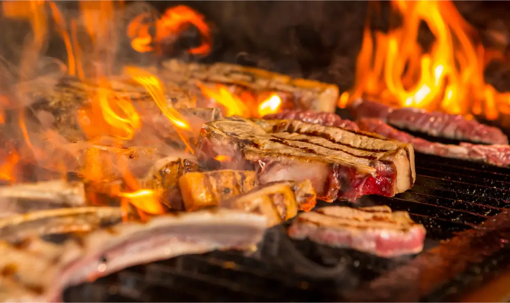 grilled or smoked foods