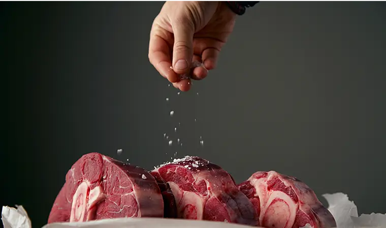 marinade or salt tenderizing
