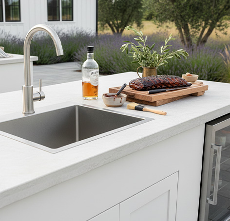 outdoor bbq kitchen island sink