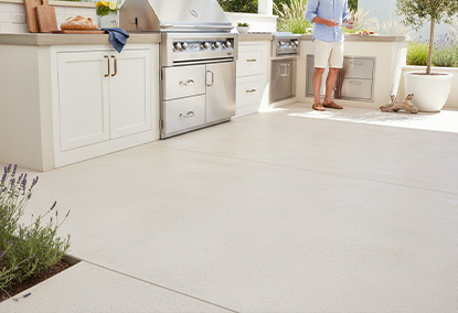 outdoor kitchen flooring