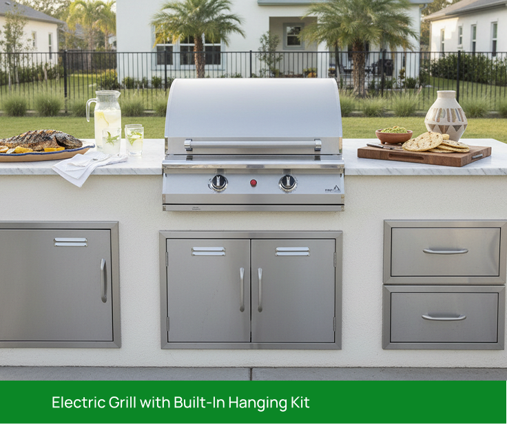zero emissions feature image with an electric grill
