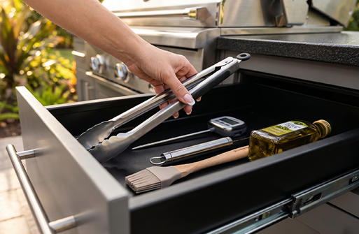 BBQ islands offers more convenience than freestanding grills