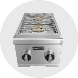 side burner for an outdoor kitchen