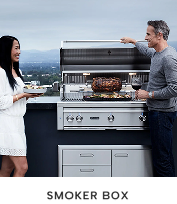 Lynx smoker box in use - lifestyle image