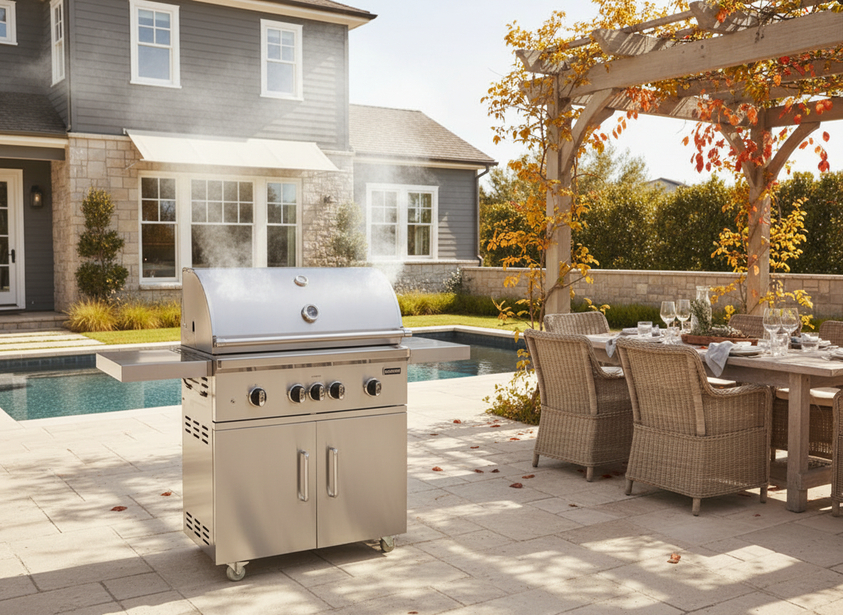 burn off grease on a DCS freestanding grill