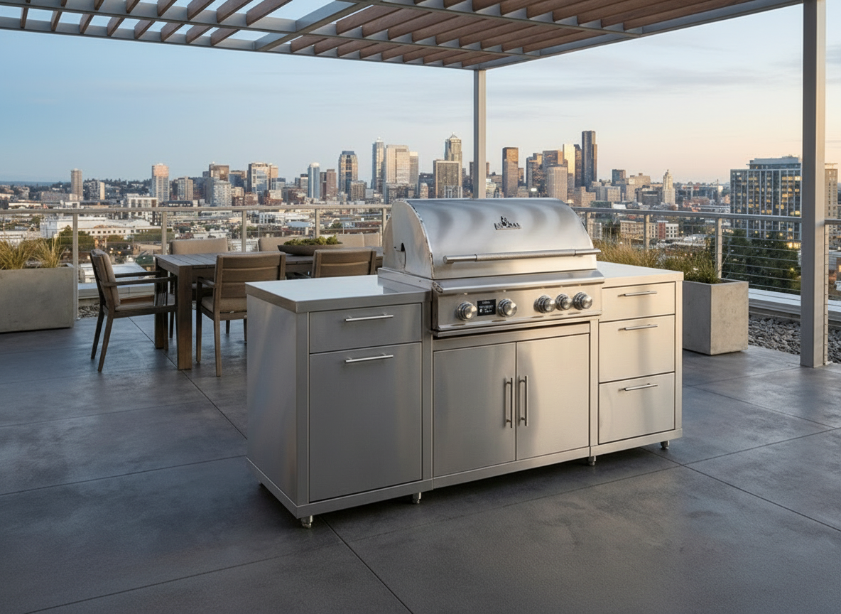 stainless steel Blaze island