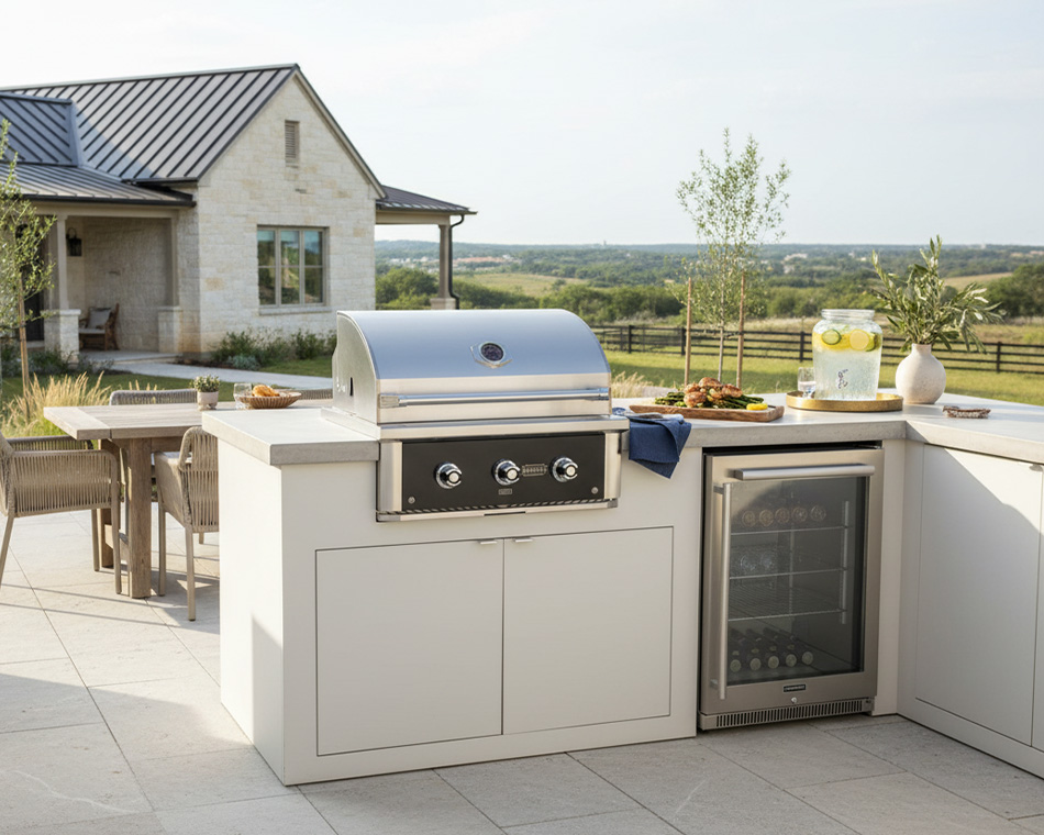 Final thoughts hero image featuring wildfire ranch pro built-in and a fridge