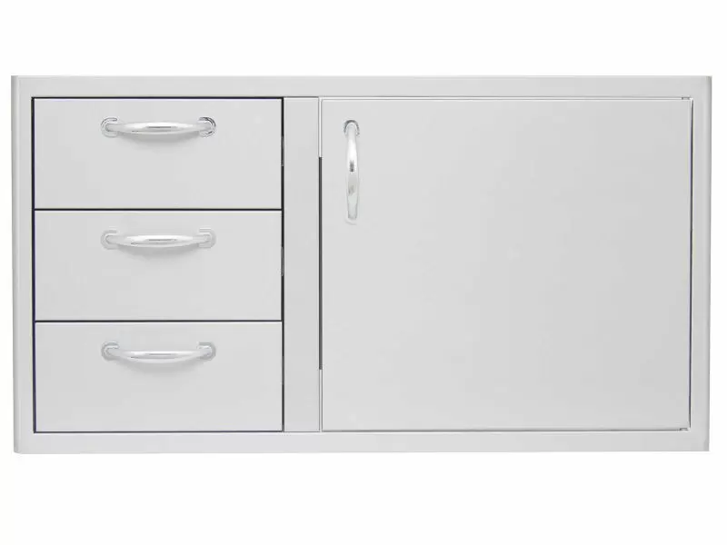Stainless Steel BBQ Cabinets | BLZ-DDC-39-R-LTSC