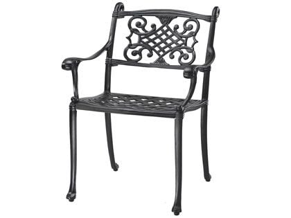 Gensun Michigan Cast Aluminum Dining Arm Chair with Optional Seat Cushion