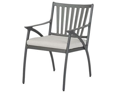Gensun Amari Cast Aluminum Outdoor Patio Dining Arm Chair