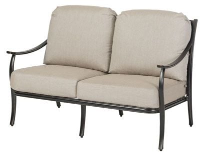 Gensun Edge Cast Aluminum Outdoor Patio Loveseat