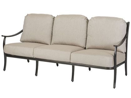 Gensun Edge Cast Aluminum Outdoor Patio Sofa