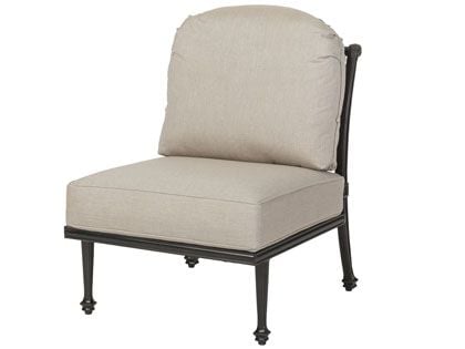 Gensun Grand Terrace Cast Aluminum Armless Patio Lounge Chair