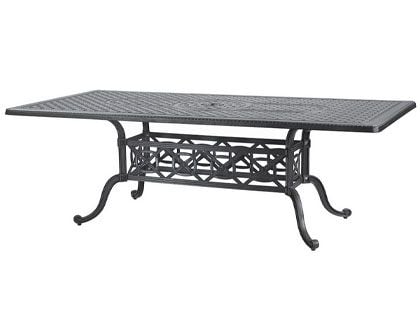 Gensun Grand Terrace Cast Aluminum 42 x 72-Inch Rectangular Outdoor Dining Table