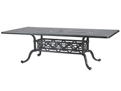 Gensun Grand Terrace Cast Aluminum 42 x 86-Inch Rectangular Outdoor Dining Table