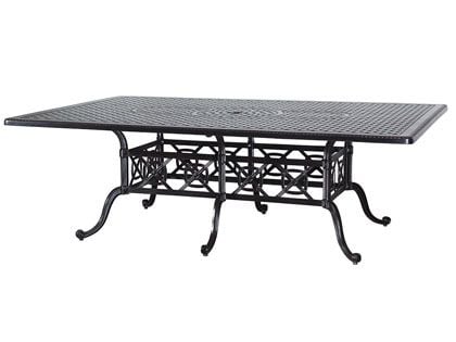 Gensun Grand Terrace Cast Aluminum 60 x 90-Inch Rectangular Outdoor Dining Table