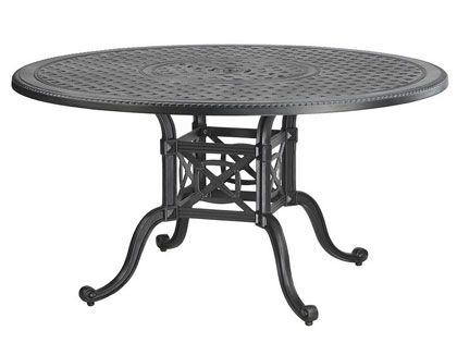 Gensun Grand Terrace Cast Aluminum 54-Inch Round Outdoor Dining Table