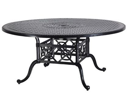 Gensun Grand Terrace Cast Aluminum 66-Inch Round Outdoor Dining Table