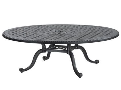 Gensun Grand Terrace Cast Aluminum 54-Inch Round Outdoor Patio Chat Table