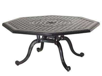 Gensun Grand Terrace Cast Aluminum 45-Inch Octagon Outdoor Patio Chat Table