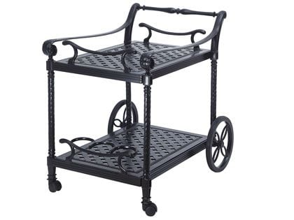 Gensun Grand Terrace Cast Aluminum Serving Cart